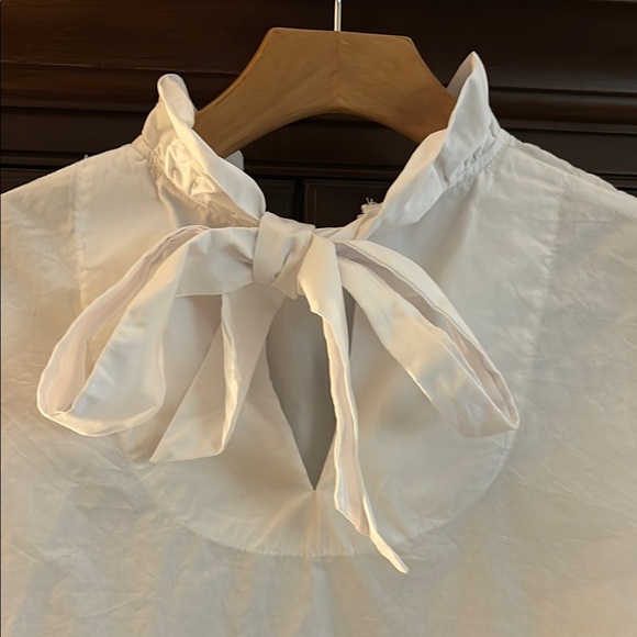 White Ruffled Blouse - Picture 3 of 6